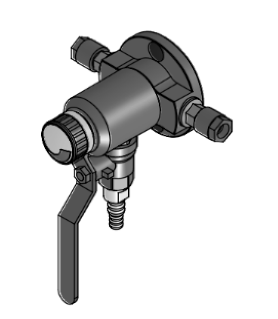 Welch Vacuum 700535-15 On/Off with Manual Vacuum Regulation Turret