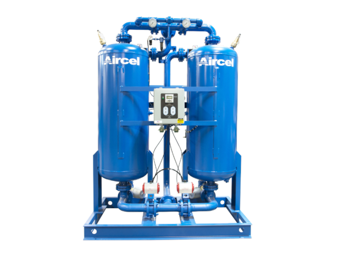Aircel AHLD-1500 E, 1500 CFM, NEMA 7 Div 2 Heatless Desiccant Air Dryer