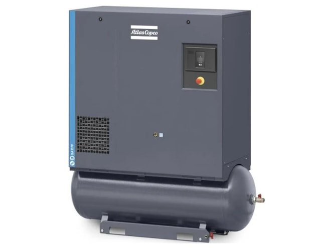 Atlas Copco GA5-11T Oil-Injected 15 HP Rotary Screw Air Compressor, 71 Gallon