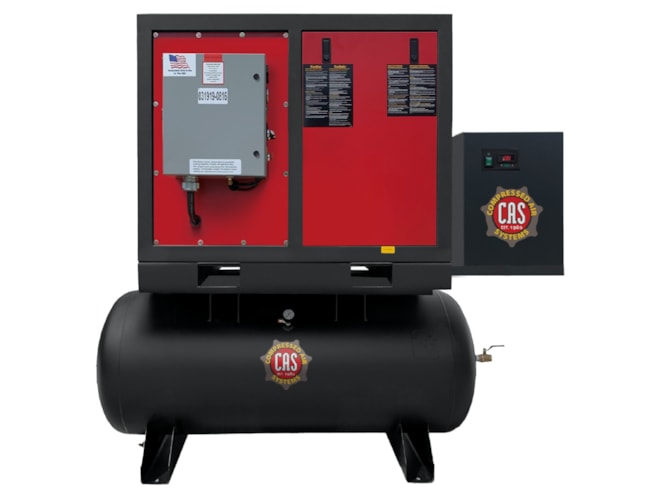 Compressed Air Systems CAS-RS203ENC6-CRD 20 HP Rotary Screw Air Compressor, 80 Gallon, With Dryer