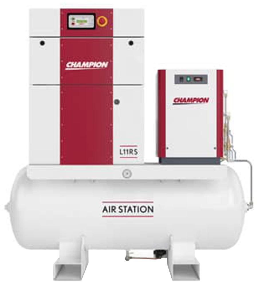 Champion LRS 10 HP Rotary Screw Air Compressor, 240 Gallon, With Dryer