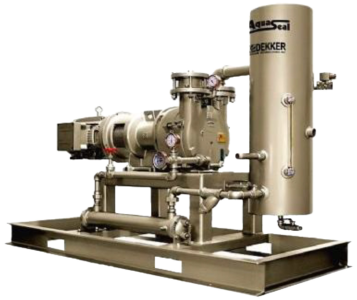 Dekker AquaSeal Stainless Steel Liquid Ring Water-Sealed Vacuum Pump System