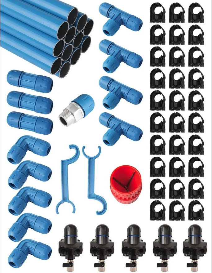 RapidAir FastPipe Aluminum Air Piping Master Kit