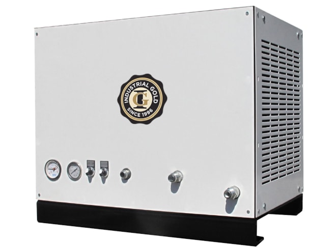 Industrial Gold Hydraulic Rotary Screw Air Compressor