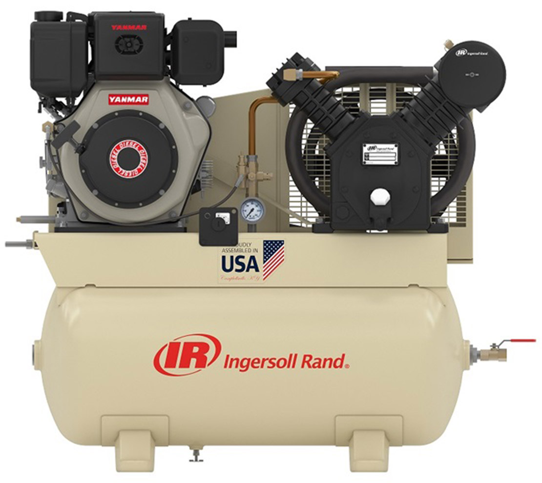 Ingersoll Rand 2475 Diesel Powered Two-Stage Piston Air Compressor