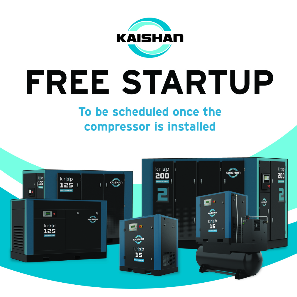 Kaishan KRST 30 HP Rotary Screw Air Compressor, 120 Gallon