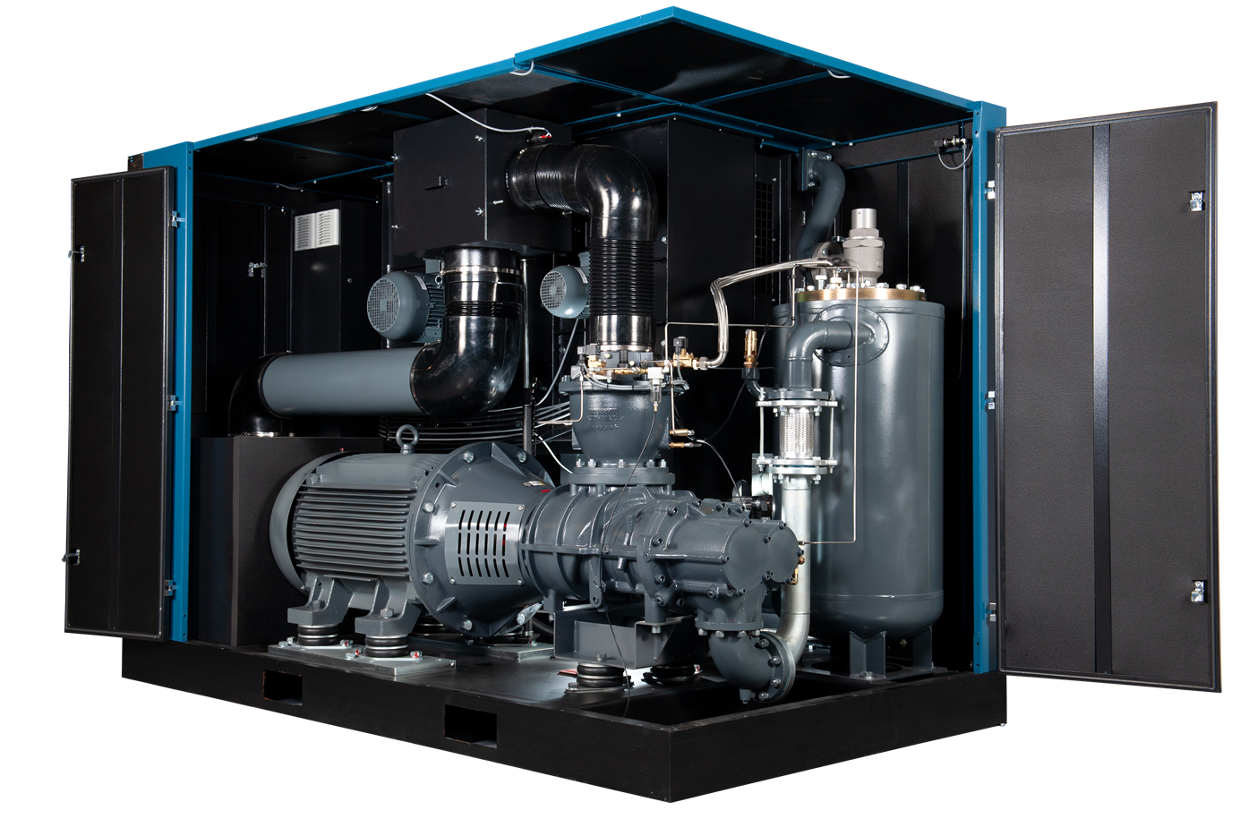 Kaishan USA KRSP-150A2V4S8U , 150 HP Rotary Screw Air Compressor, VSD