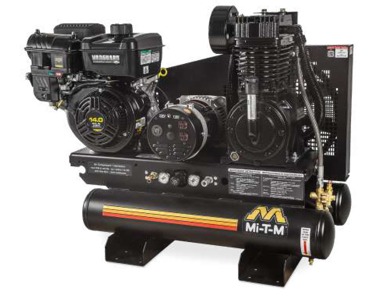Mi-T-M Gas Powered Piston Air Compressor with Generator