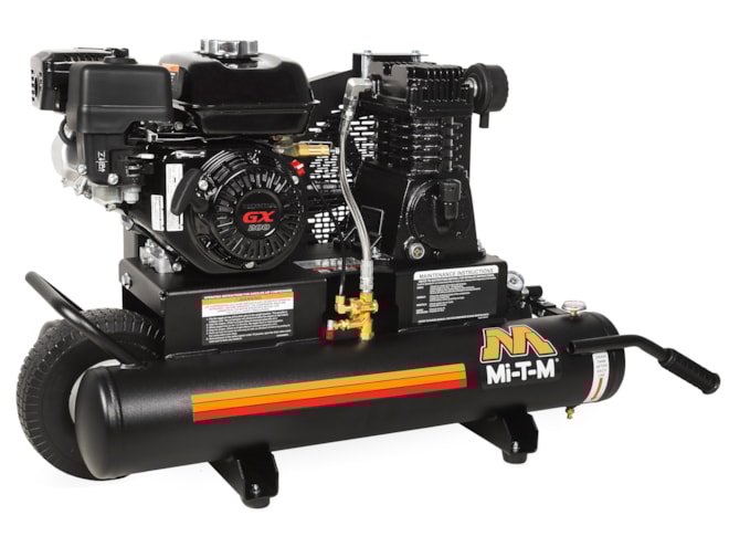 Mi-T-M 8 Gal Industrial Single Stage Gasoline Air Compressor