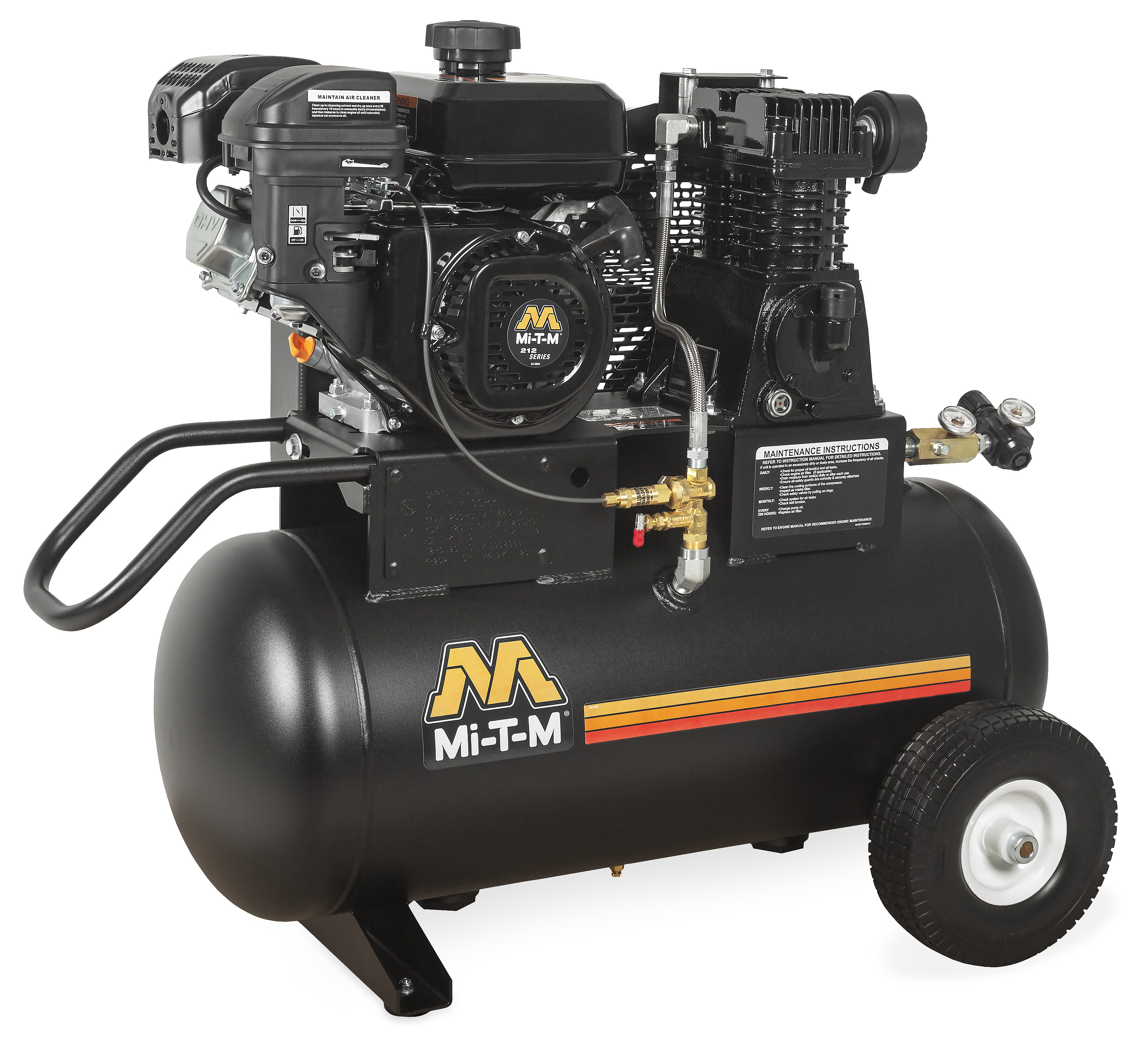 Mi-T-M 20 Gal Industrial Single Stage Gasoline Air Compressor