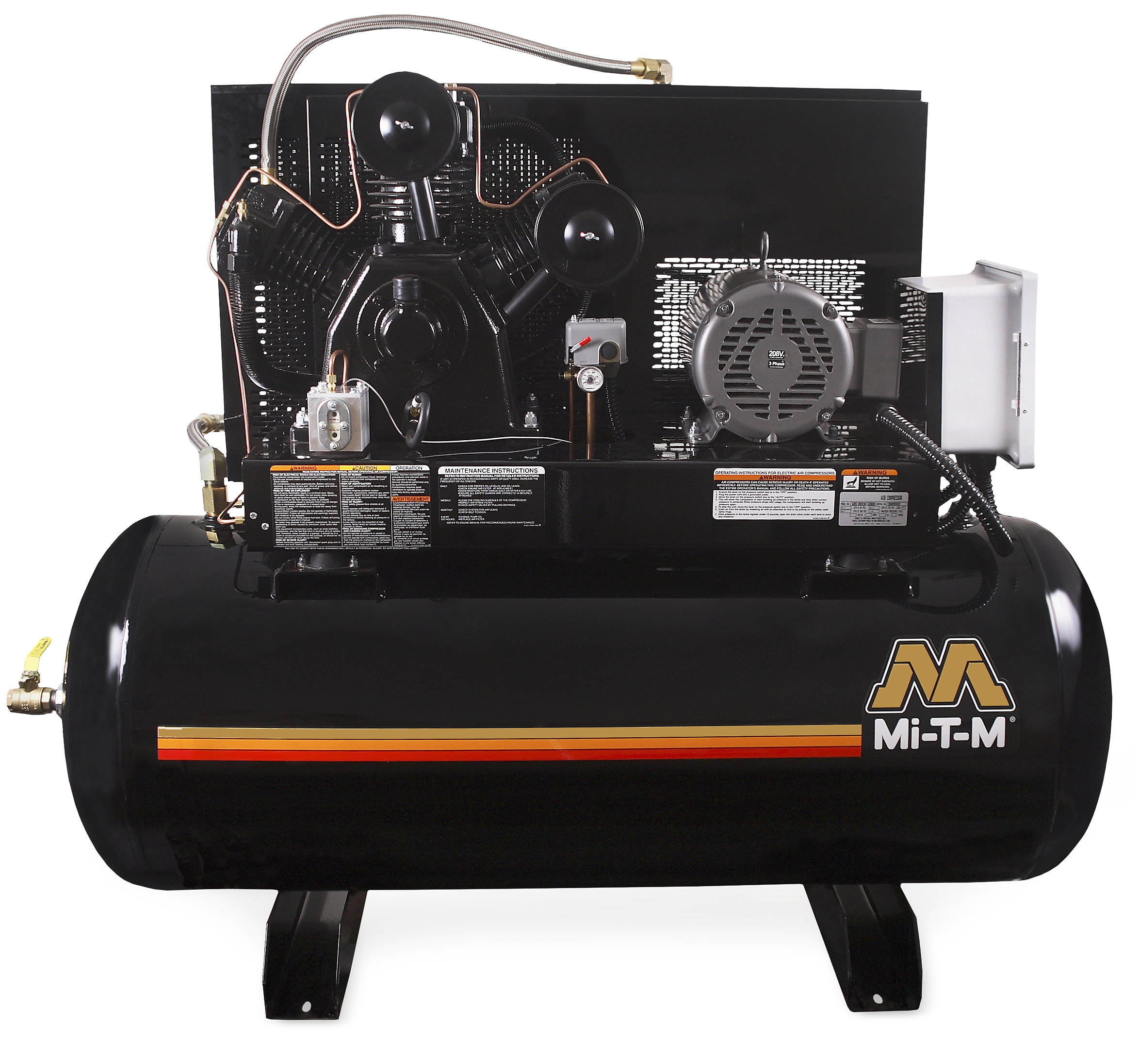 Mi-T-M, ADS-Series 10 HP Industrial Two-Stage Simplex Piston Air Compressors