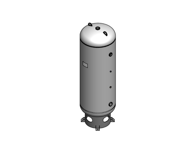 Morganton 120 Gallon, 300 PSI, 24 x 67 Vertical Tank w/ Base Ring