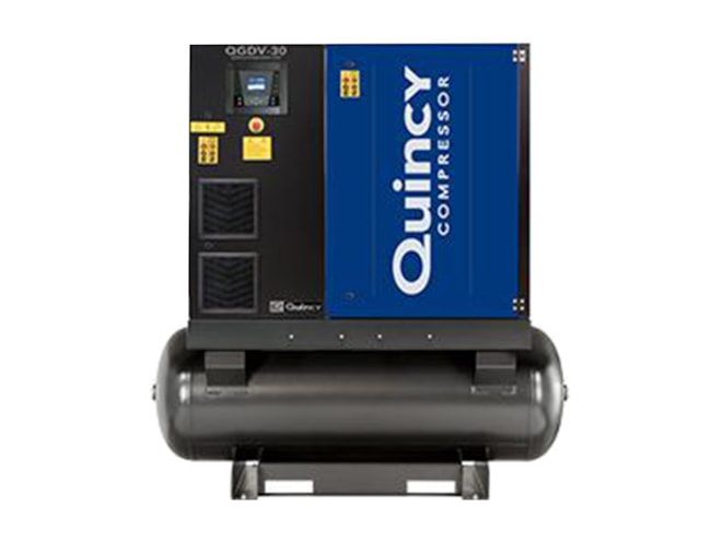 Quincy Compressor QGDV-25-TM, 25 HP Rotary Screw Air Compressor, 120 Gallon