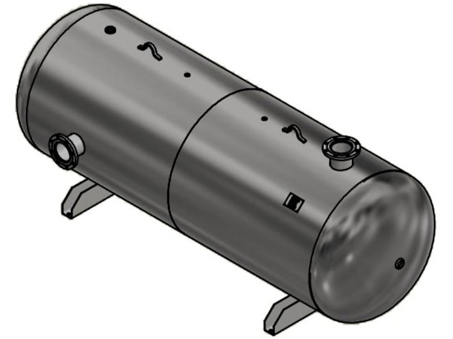 Steel Fab 1060 Gallon Horizontal Air Tank