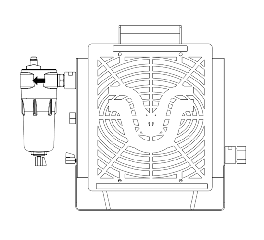 Van Air Systems CP-250, 250 CFM Cool Pak Aftercooler