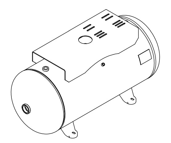 Morganton 60 Gallon, 300 PSI, 20 x 48 Horizontal Tank w/ Feet and Top Plate