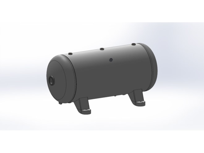 Morganton 20 Gallon, 200 PSI, 14 x 33 Horizontal Tank w/ Feet