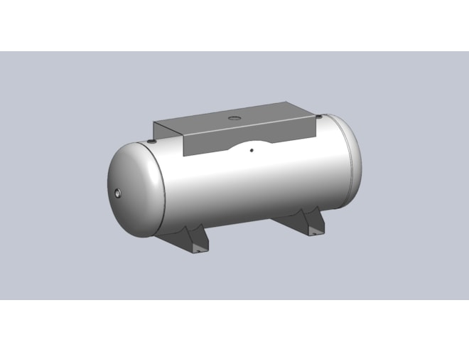 Morganton 240 Gallon, 200 PSI, 30 x 84 Horizontal Tank w/ Saddle & Top Plate