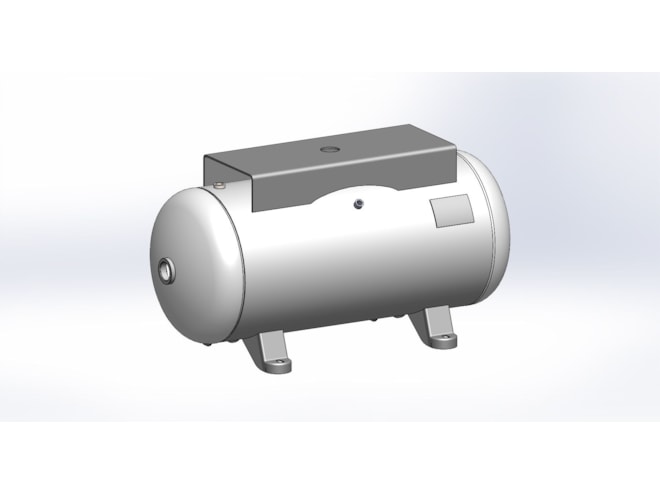 Morganton 30 Gallon, 200 PSI, 16 x 38 Horizontal Tank w/ Feet & Top Plate