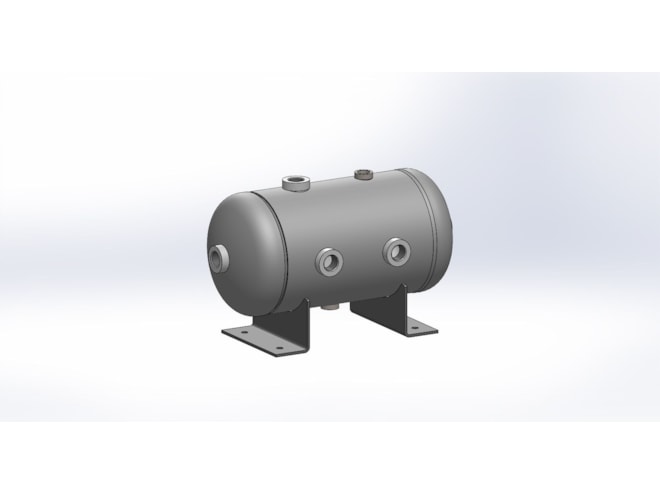 Morganton 3 Gallon, 200 PSI, 8 x 16 Horizontal Tank w/ Feet