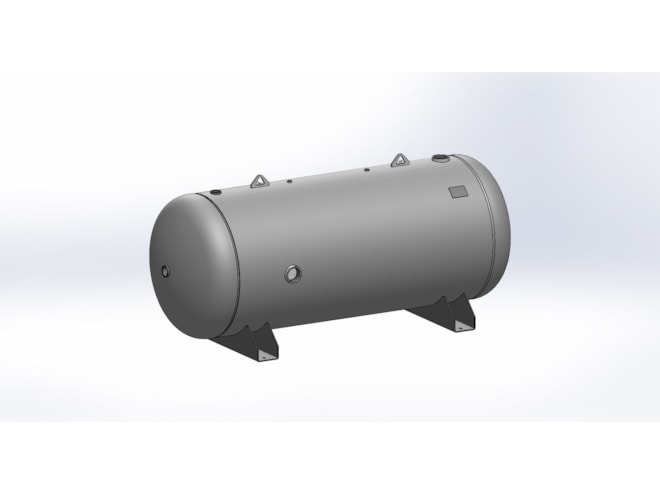 Morganton 400 Gallon, 200 PSI, 36 x 93 Horizontal Tank w/ Saddle