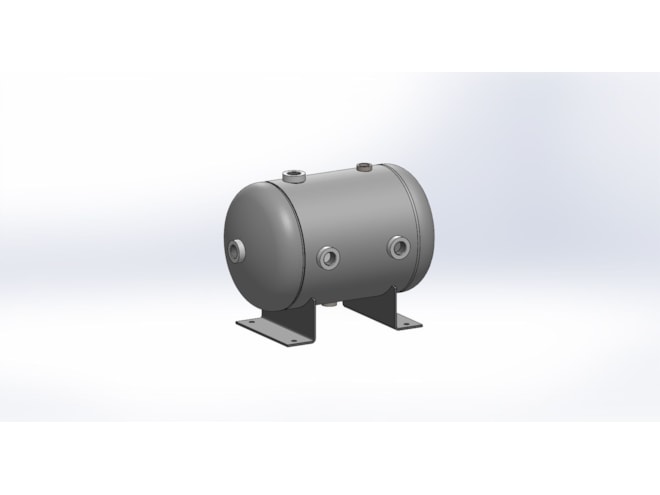 Morganton 5 Gallon, 200 PSI, 10 x 16 Horizontal Tank w/ Feet