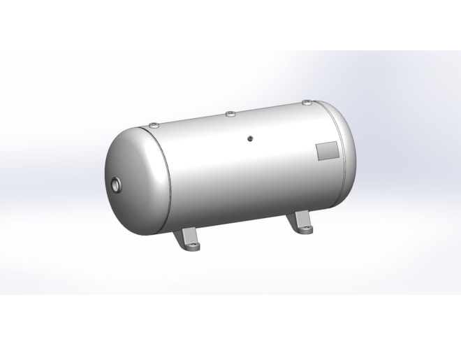Morganton 60 Gallon, 200 PSI, 20 x 48 Horizontal Tank w/ Feet