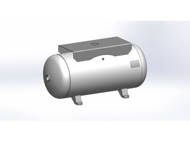 Morganton 60 Gallon, 200 PSI, 20 x 48 Horizontal Tank w/ Feet & Top Plate