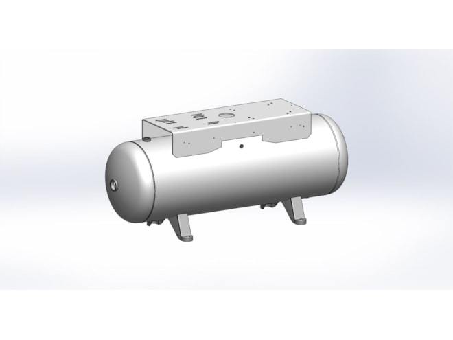 Morganton 80 Gallon, 200 PSI, 20 x 63 Horizontal Tank w/ Feet & Top Plate