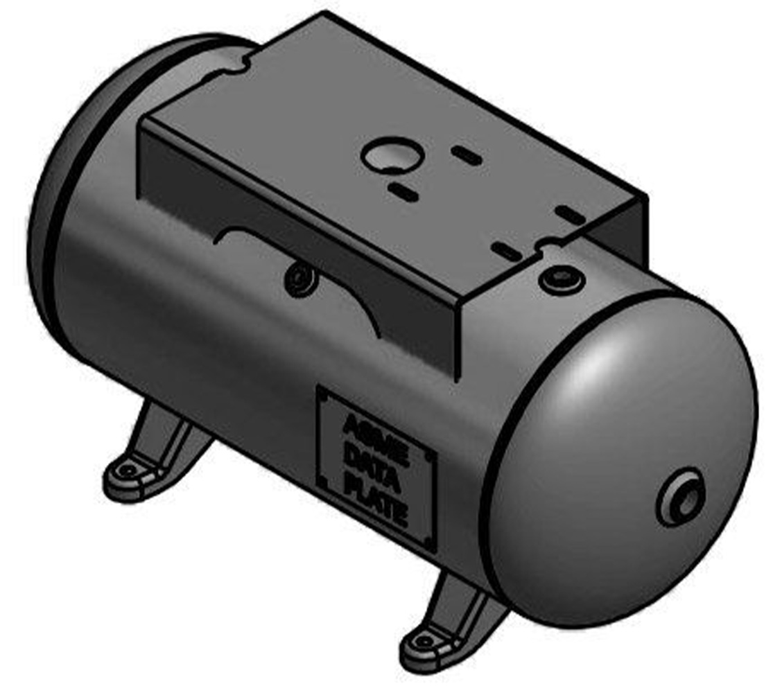 Steel Fab 12 Gallon Horizontal Air Tank