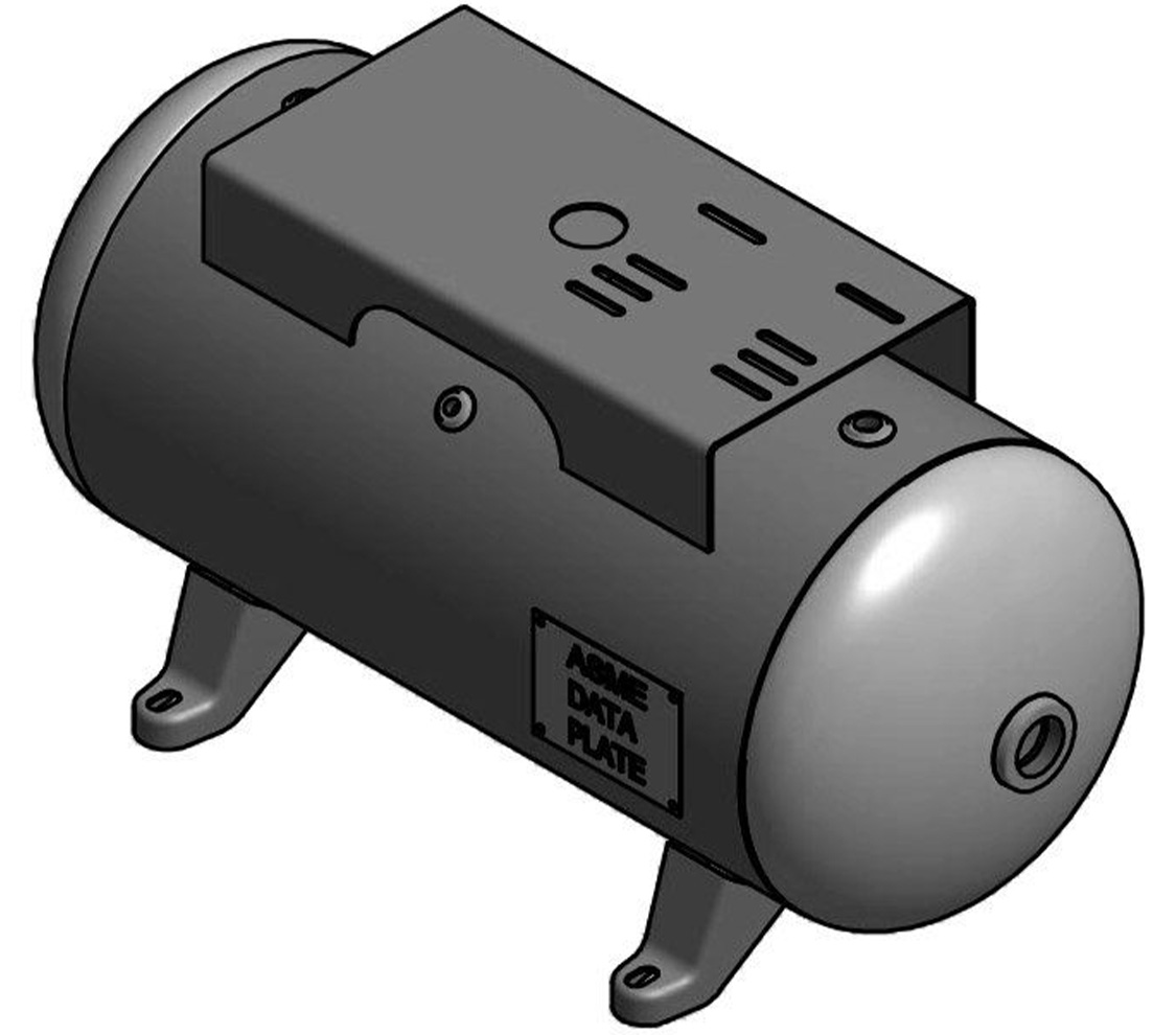 Steel Fab 20 Gallon Horizontal Air Tank