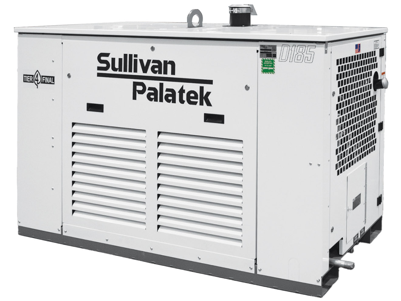 Sullivan Palatek D185UIZ Portable Diesel Driven Rotary Screw Air Compressor